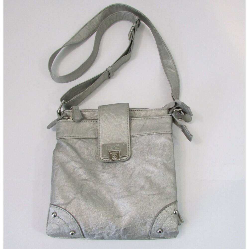 ROSETTI Silver Crossbody Organizer Handbag